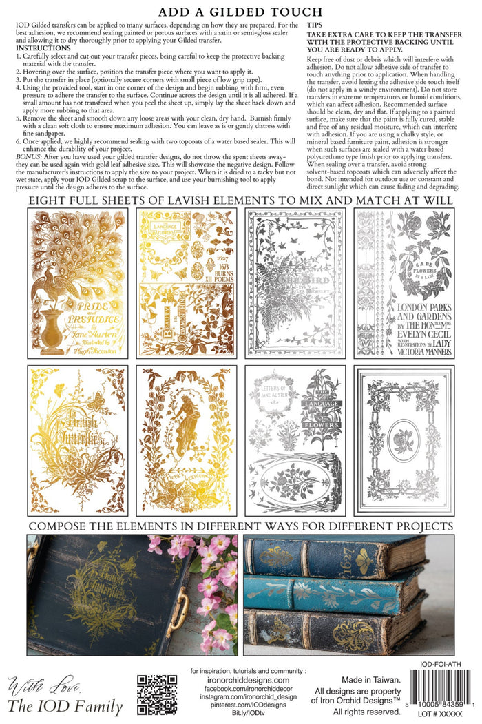 Athenaeum Foil Transfer by IOD