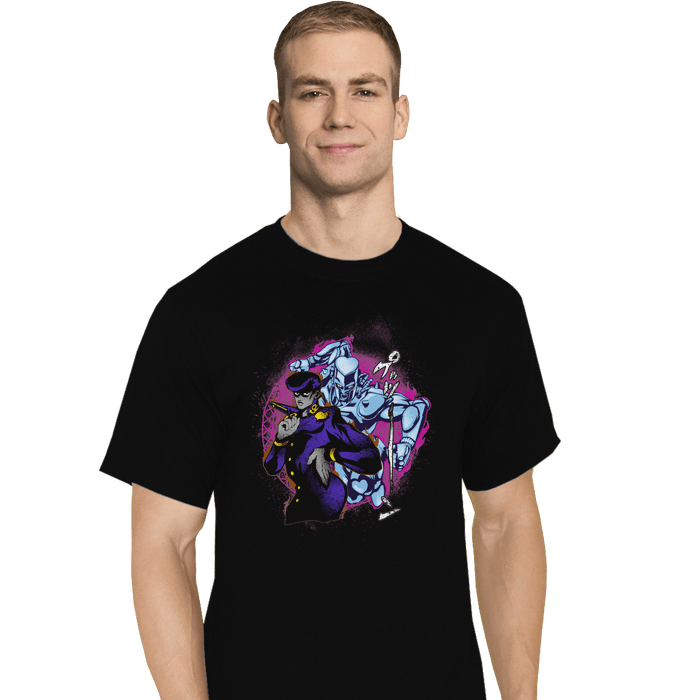 Shirts T-Shirts, Tall / Large / Black Attack Of Josuke
