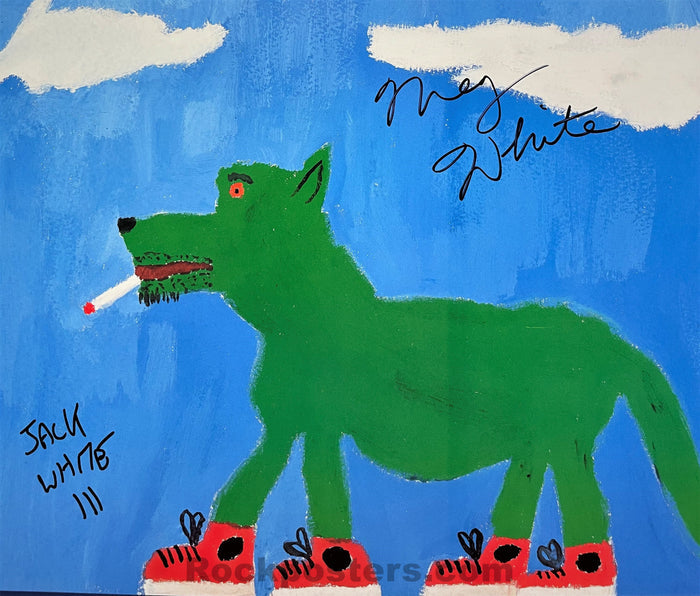 AUCTION - NF-522 - White Stripes - Jack & Meg White SIGNED -  2002 Poster - The Fillmore  - Near Mint Minus - SF Rock Posters & Collectibles