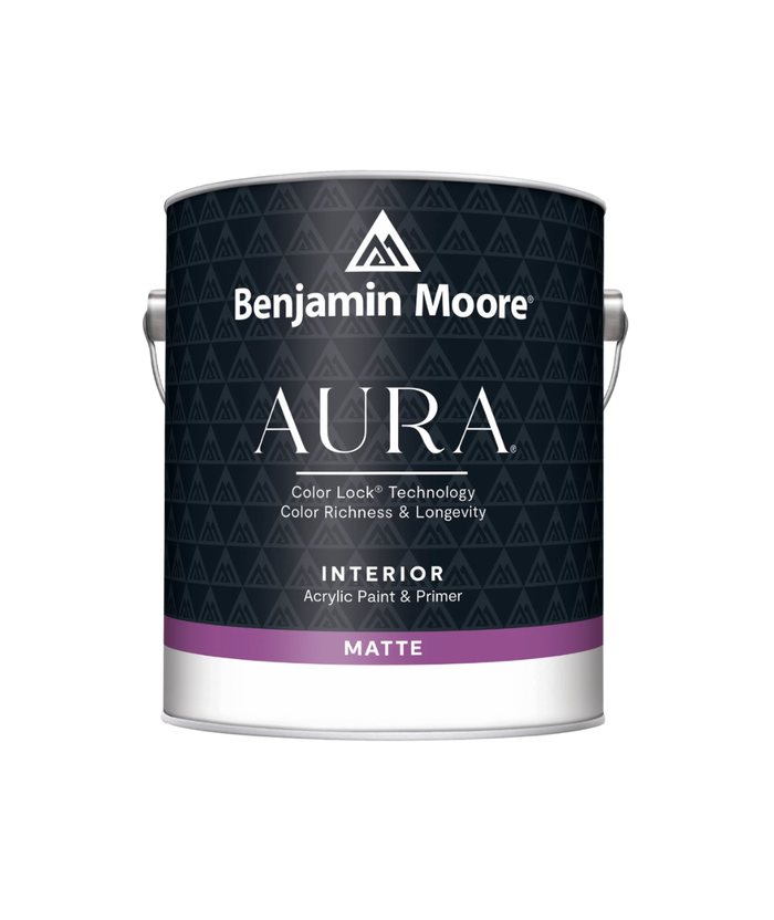 Benjamin Moore Aura Interior Matte paint available at Gleco Paints in PA.