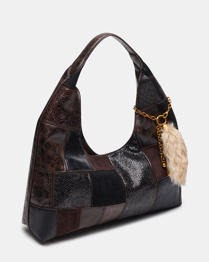 AURRA PATCHWORK BAG DARK MULTI