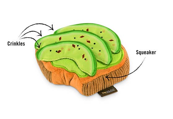 Avocado Toast: Dog Toy