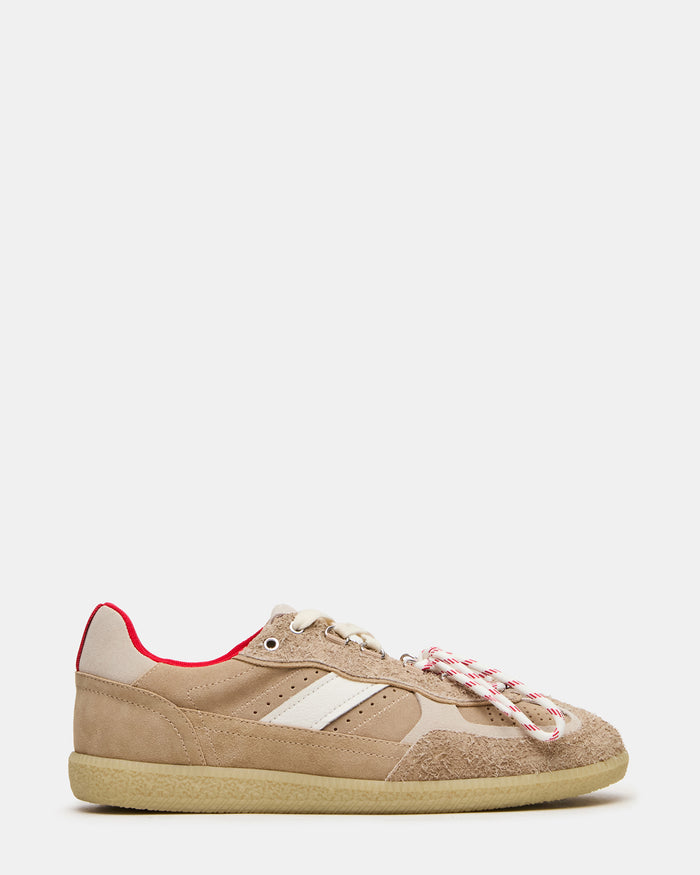 AYKO Taupe Low-Top Lace-Up Men's Sneaker | Steve Madden
