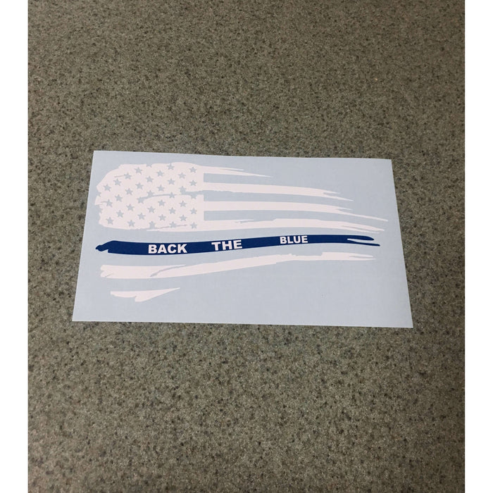 Fast Lane Graphix: Back The Blue Flag Sticker (Multi Color),[variant_title], stickers, decals, vinyl, custom, car, love, automotive, cheap, cool, Graphics, decal, nice
