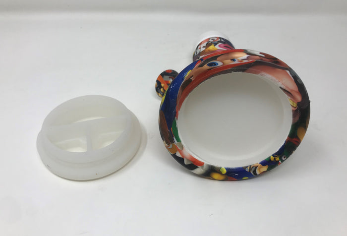 Beaker Silicone Wax Rig/Bong Glass Shower Perc Quartz Banger Wax Container Tool