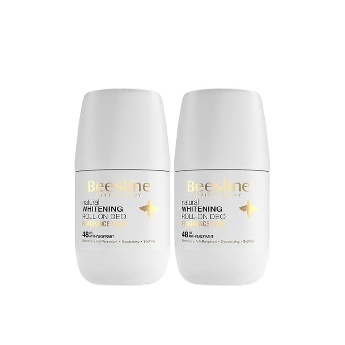 Beesline White Roll-On Deodarant, 2x50ml - Makkah Pharmacy