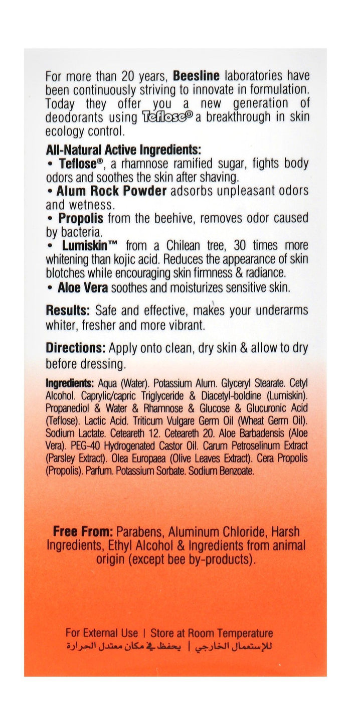 Beesline Whitening Pacific Island Deodorant Roll On, 2x50ml - Makkah Pharmacy
