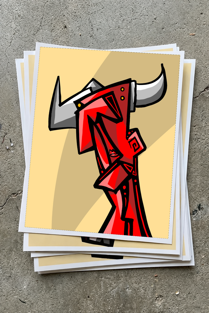 Belial IX (2025) | Cubist Demon Art Print