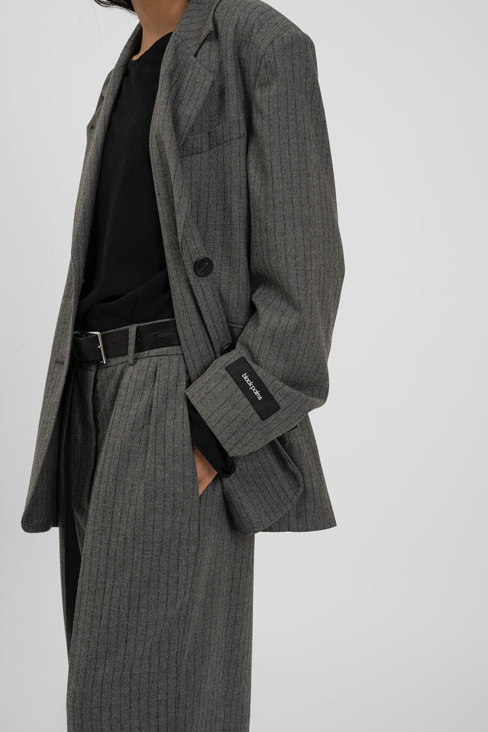 BENJA Flares Pinstripe Grey