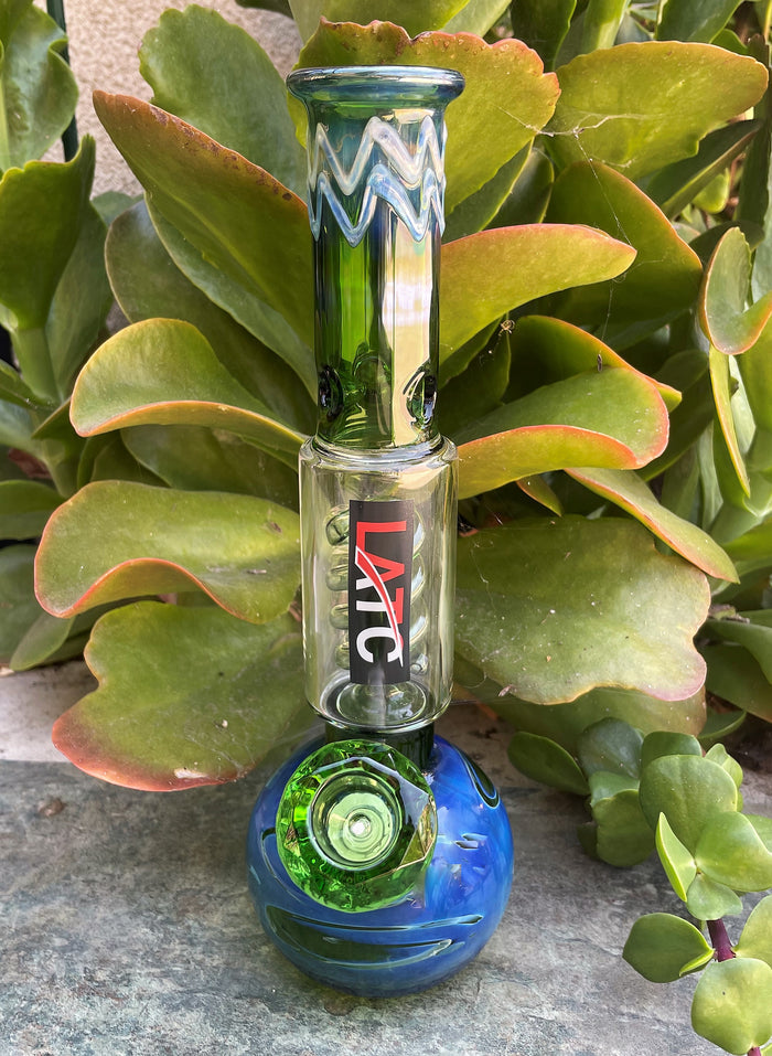 Best 11.5" Thick Glass Bong Ice Catcher 14mm Male Thick Glass Diamond Bowl