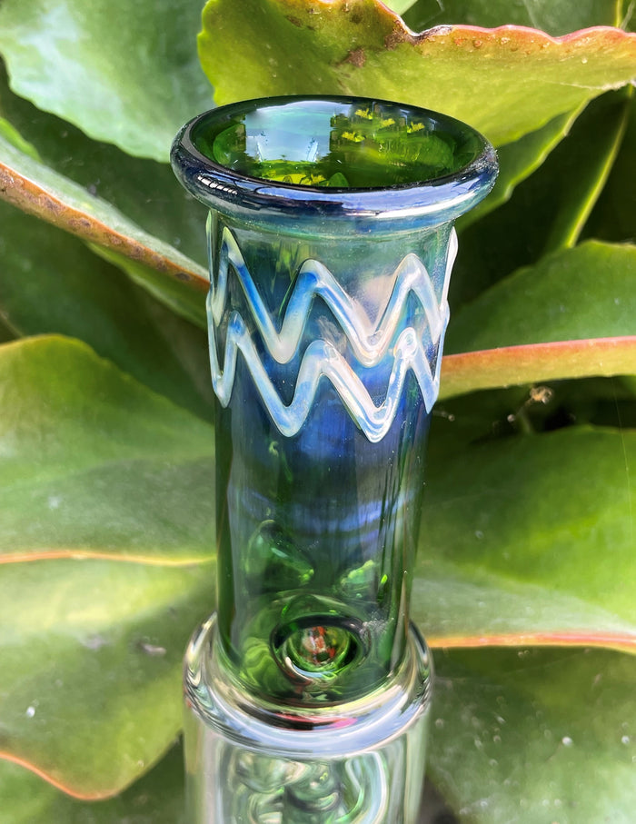 Best 11.5" Thick Glass Bong Ice Catcher 14mm Male Thick Glass Diamond Bowl