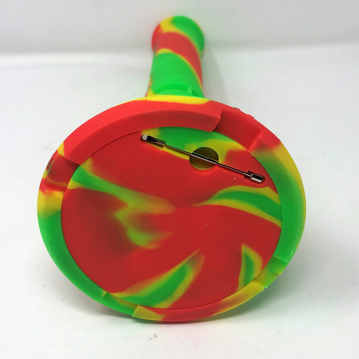 Best 12" Unbreakable Thick Silicone Beaker Bong w/Quartz Banger, Tool & 2 - Bowls Rasta Set - Last One!