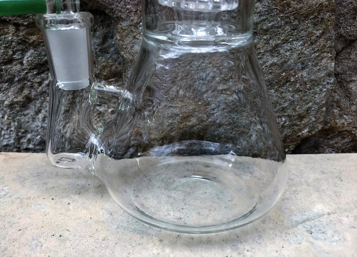 Best 8.5" Thick Glass Beaker Rig Shower & Dome Perc Ice Catchers 14mm - Grass