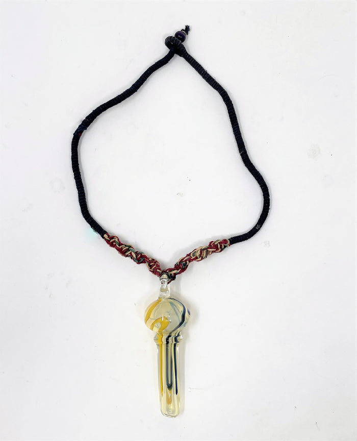 Best Quality Hemp Crossbody Bag w/Functional Glass Pendant Necklace Volo Brand