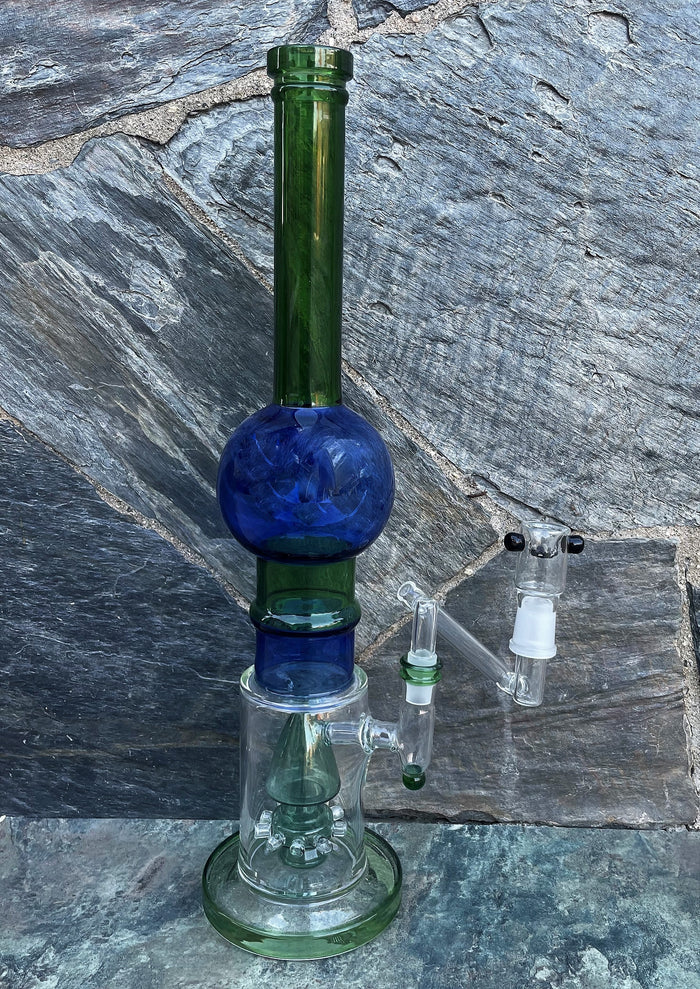 Best Thick Glass 16.5" Rig Shower Perc Adapter Connector 18mm Bowl