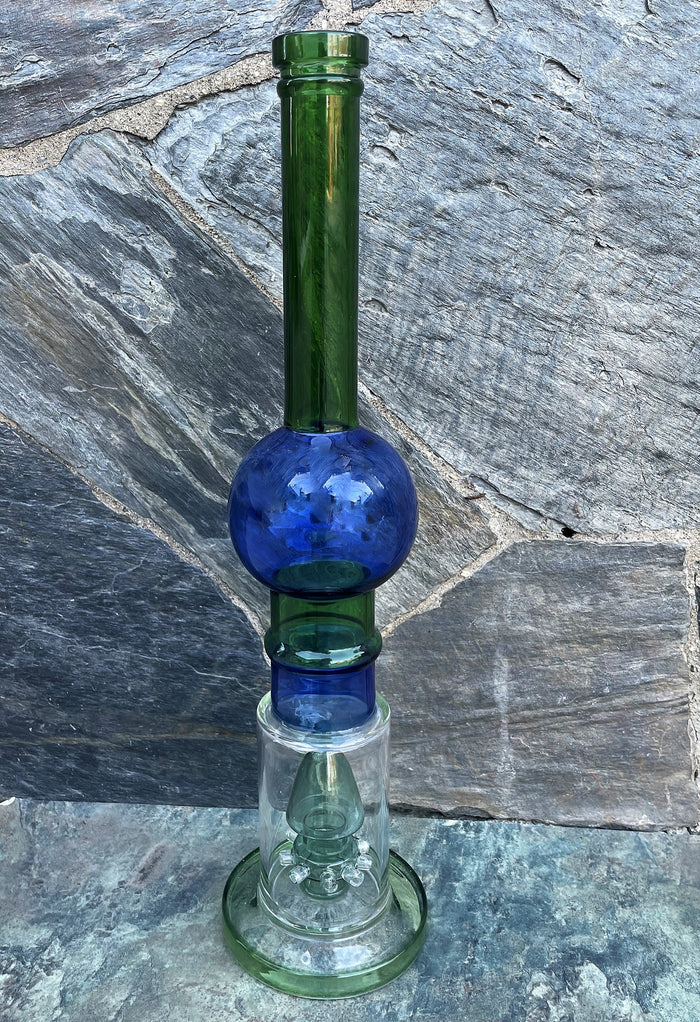 Best Thick Glass 16.5" Rig Shower Perc Adapter Connector 18mm Bowl