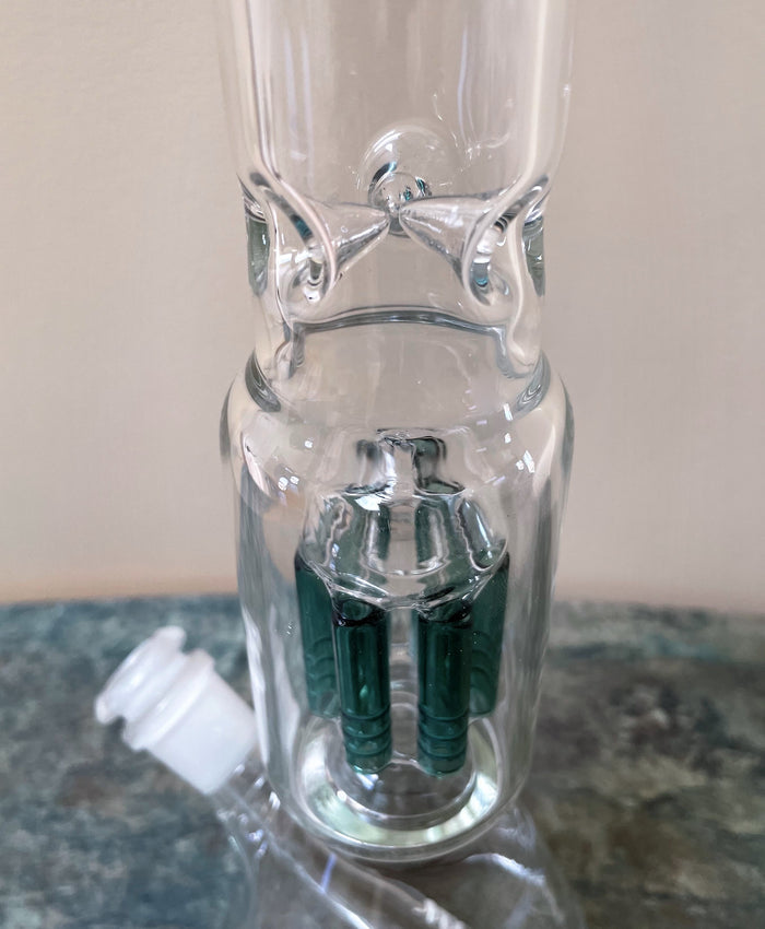 Best Thick Glass Beaker 10.5" Bong 6 Arm Tree Perc 14mm Bowl