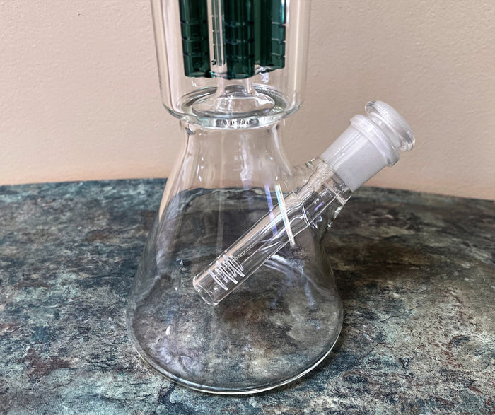 Best Thick Glass Beaker 10.5" Bong 6 Arm Tree Perc 14mm Bowl