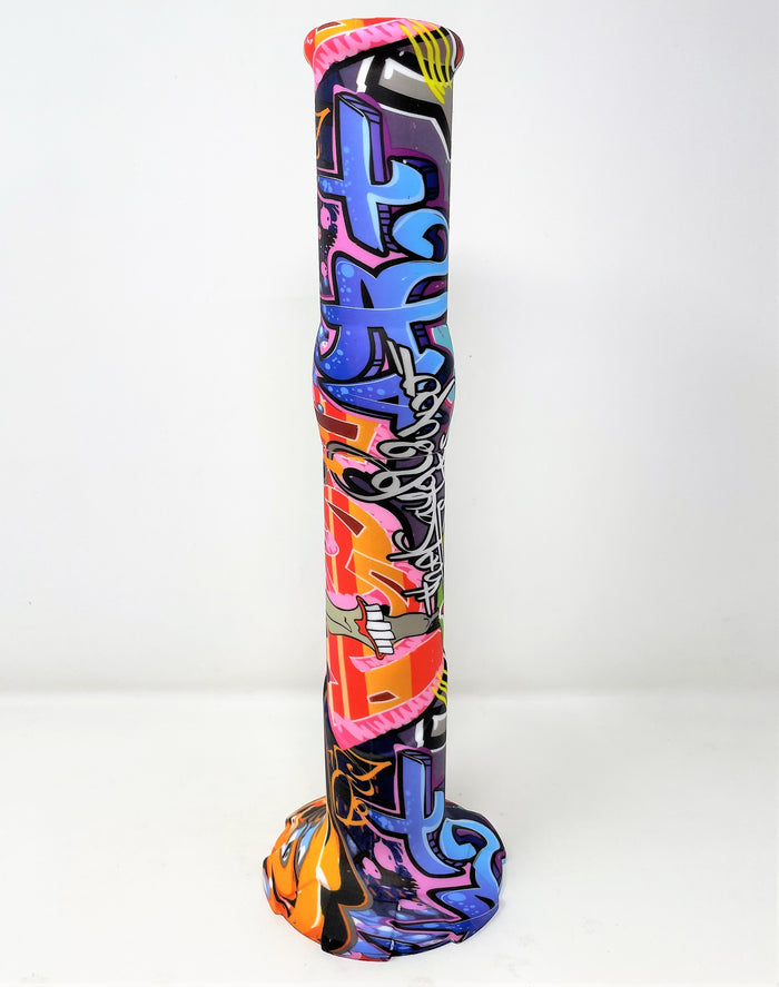 Best Thick Silicone Detachable Unbreakable 14.5" Bong Cool Graphics