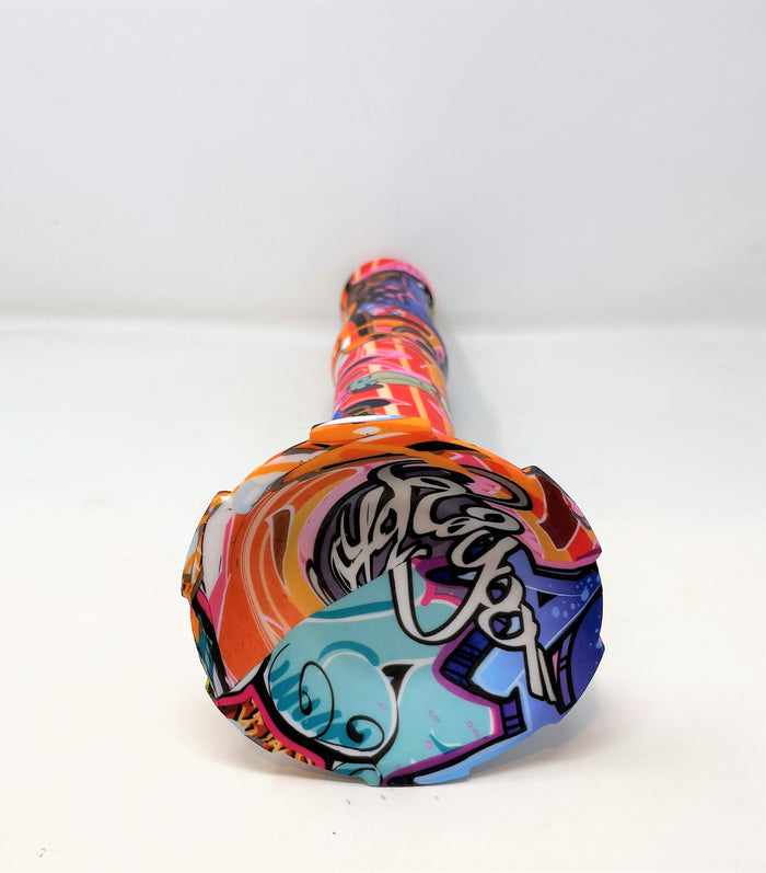 Best Thick Silicone Detachable Unbreakable 14.5" Bong Cool Graphics
