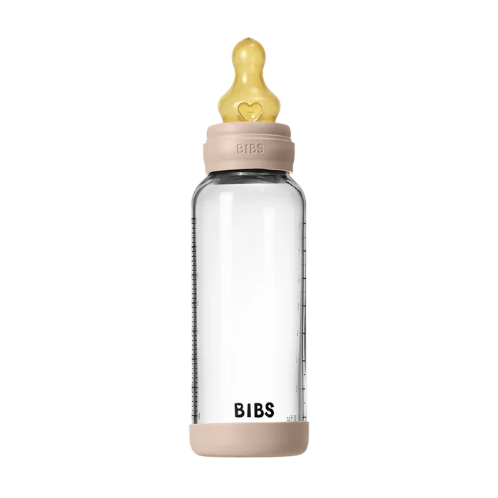 Bibs Glass Baby Bottle Complete Set 240ml - Latex