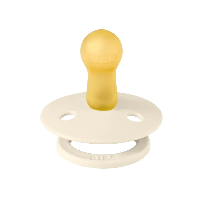 Bibs Round Natural Dummy Pacifier - Urban Garden - Bumblebee Ivory Mix
