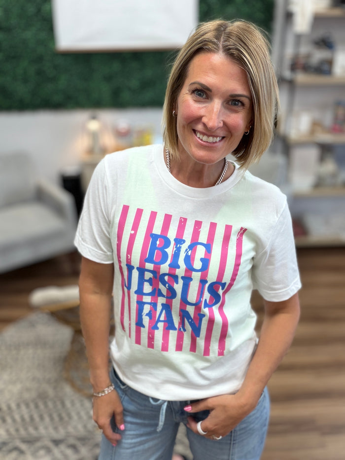 Big Jesus Fan Graphic Tee