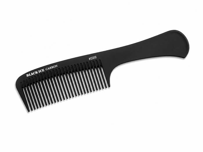 Black Ice Professional 8 1/2" Carbon Handle Comb
