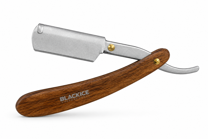 Black Ice Professional Paddle Razor - Classic Wood Handle
