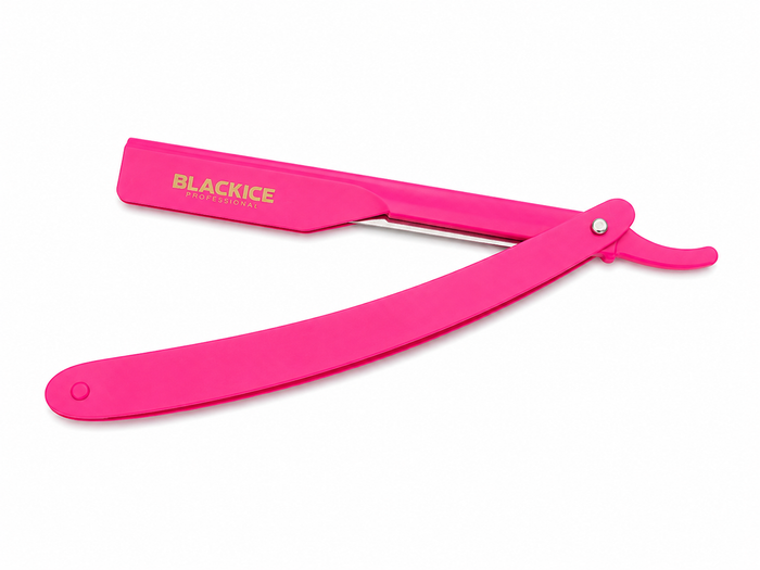 Black Ice Professional Side Out Razor Holder - Pink