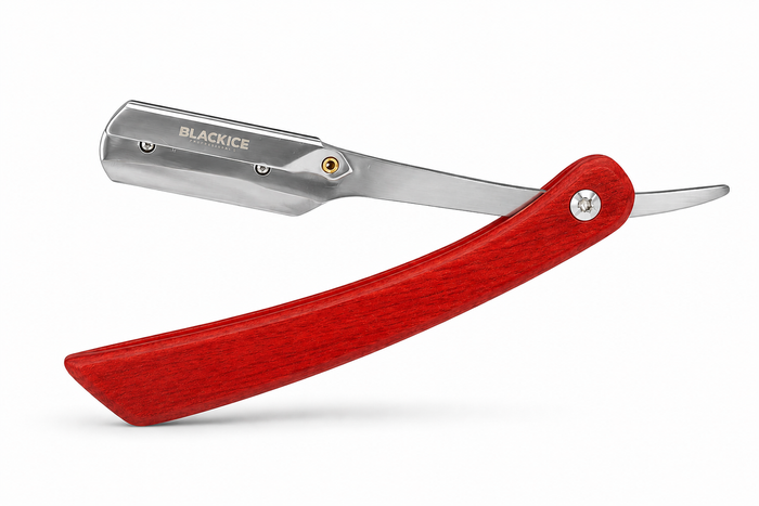 Black Ice Professional Stylish Wood Handle Straight Razor