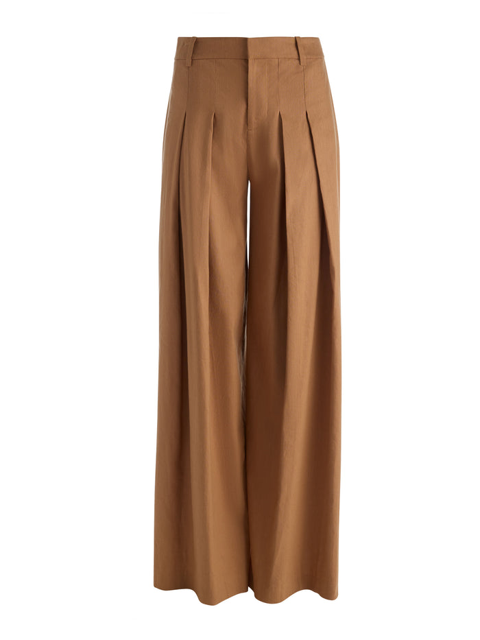 BLAIRE PLEATED PANT - TAN
