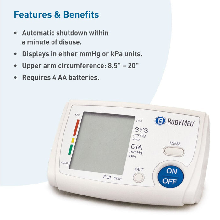 BodyMed Digital Blood Pressure Monitor - ZZABP01 - LL Medico