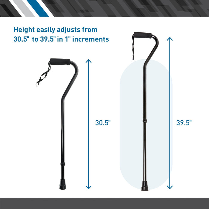 BodyMed Offset Cane, Aluminum, Adjustable Height - ZZRADL177 - LL Medico