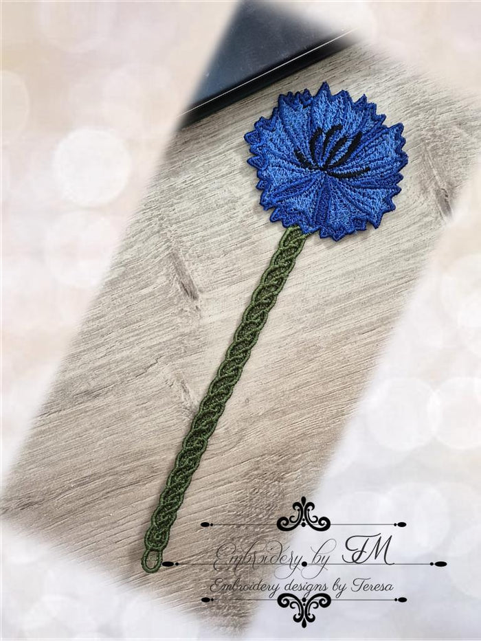 Bookmark Cornflower TM/ 5x7 hoop
