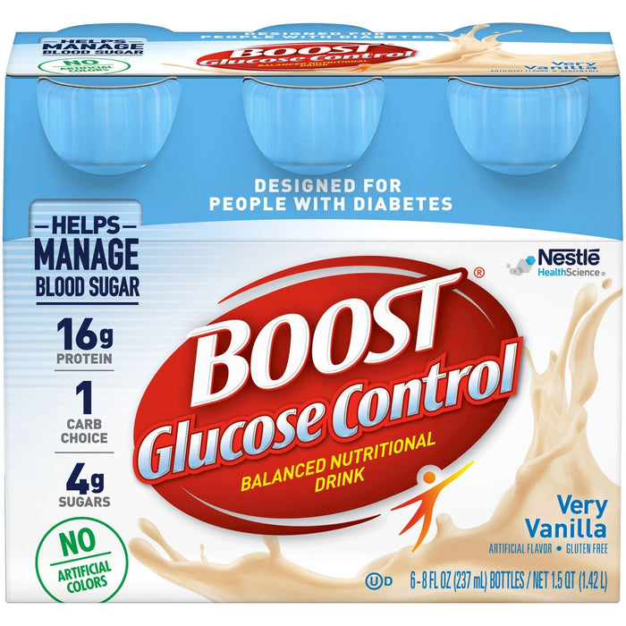 Boost Glucose Control Nutritional Drink, Very Vanilla, 8 oz - 00041679157800-Single - LL Medico