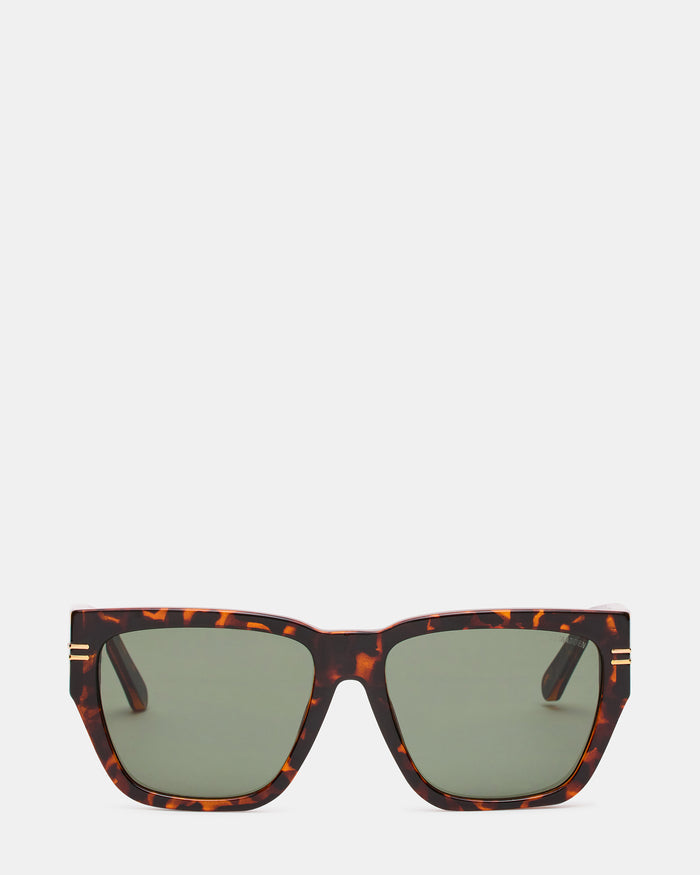 BRAISON Tortoise Frame Cateye Brown Lens Sunglasses | Steve Madden