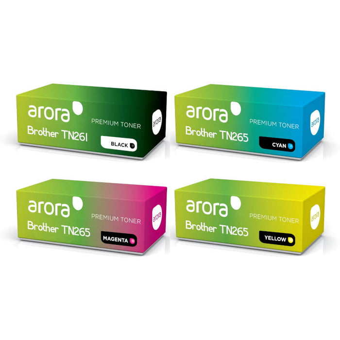 Brother TN261 Black & TN265 CMY Compatible Toner Multipack - TN-261/5MP