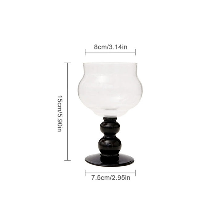 Brown Crystal Glass Goblet