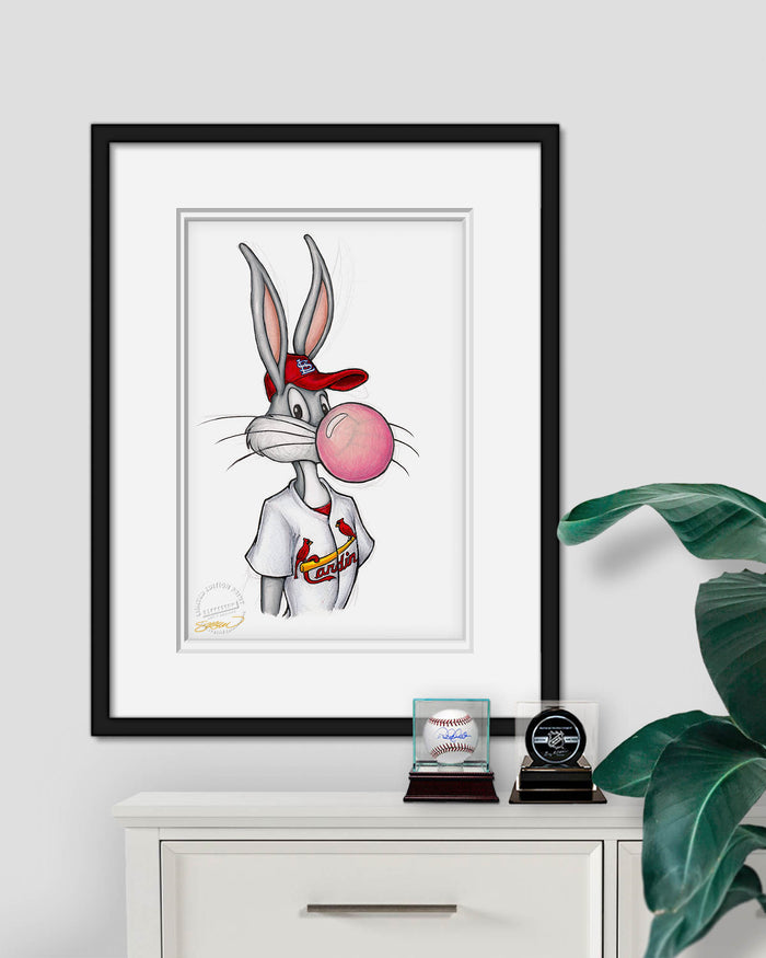 Bubblegum Bugs x MLB Cardinals Limited Edition Art Print