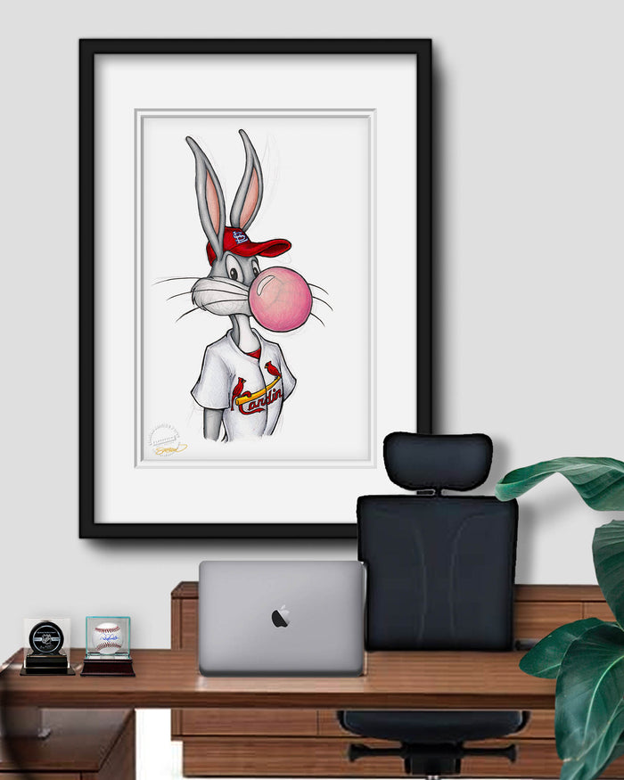 Bubblegum Bugs x MLB Cardinals Limited Edition Art Print