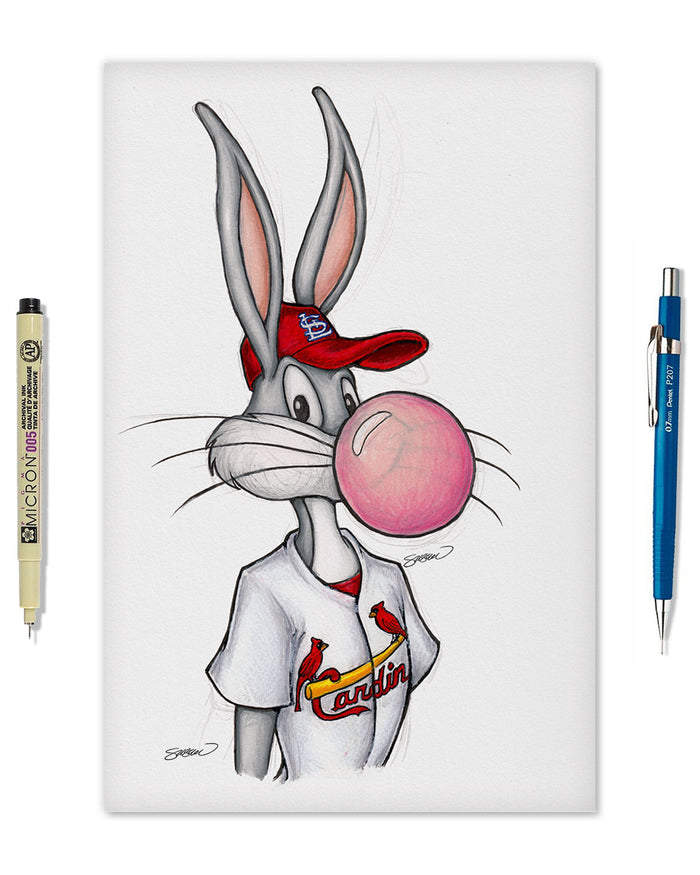 Bubblegum Bugs x MLB Cardinals Limited Edition Art Print