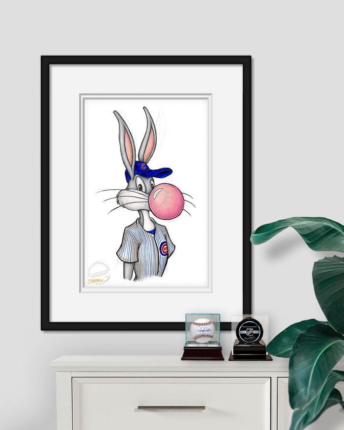 Bubblegum Bugs x MLB Cubs Art Print