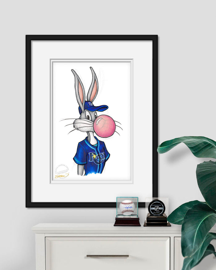 Bubblegum Bugs x MLB Rays Limited Edition Art Print