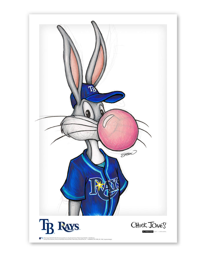Bubblegum Bugs x MLB Rays Limited Edition Art Print