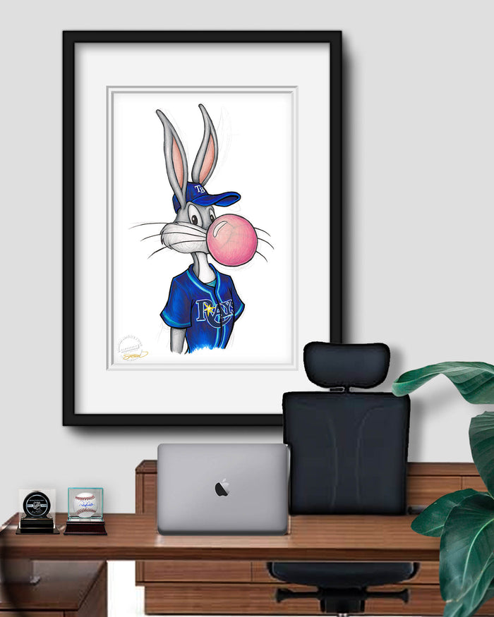 Bubblegum Bugs x MLB Rays Limited Edition Art Print