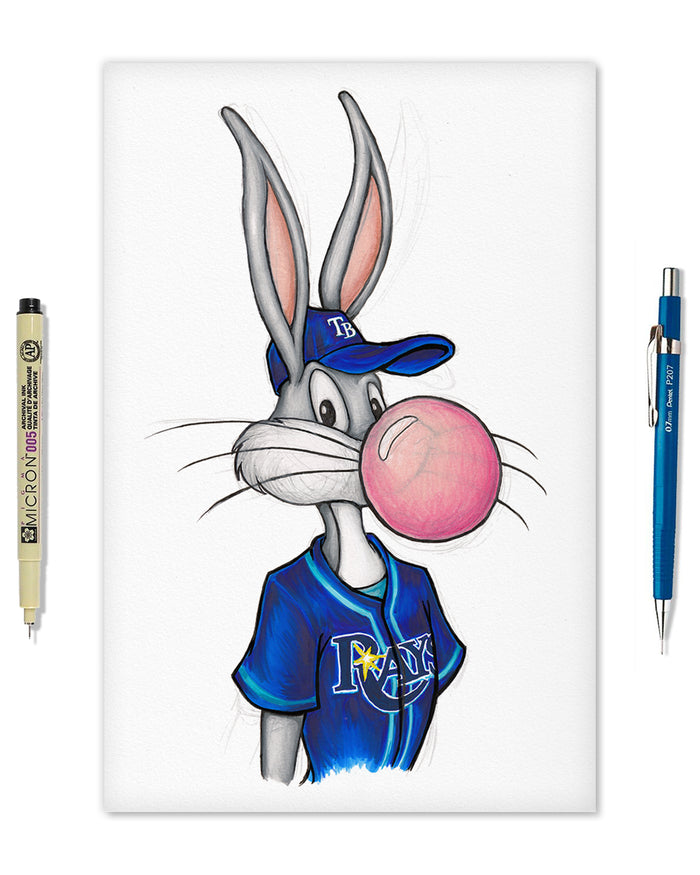 Bubblegum Bugs x MLB Rays Limited Edition Art Print