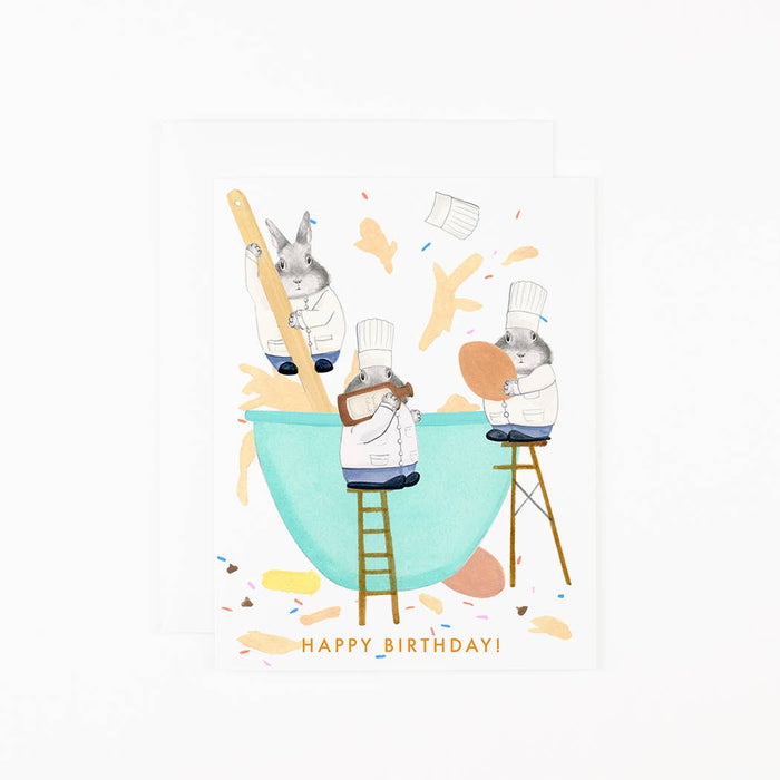 Bunny Cooks Card