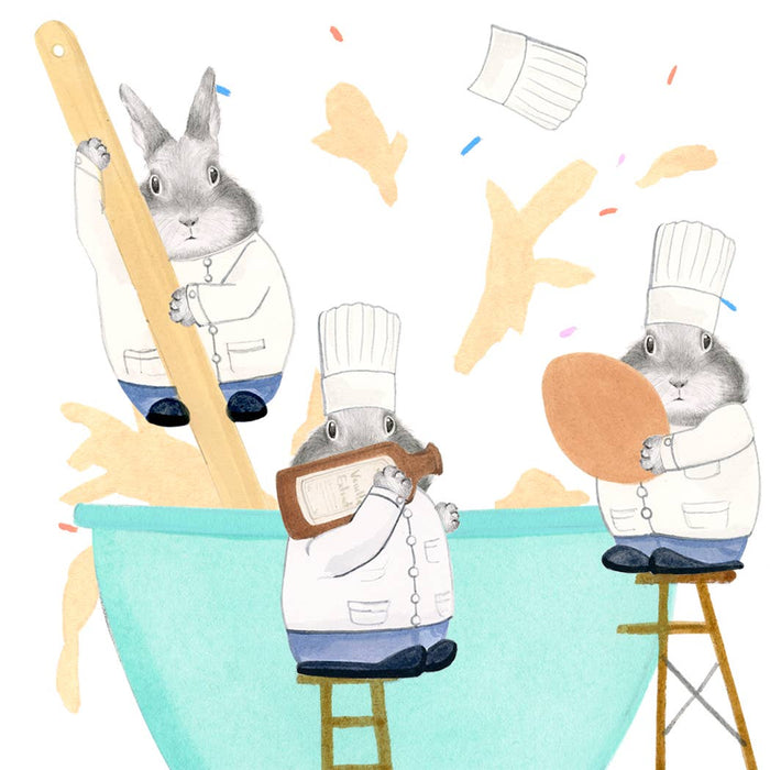 Bunny Cooks Card