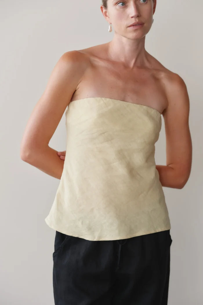 Butter Linen Tube Top